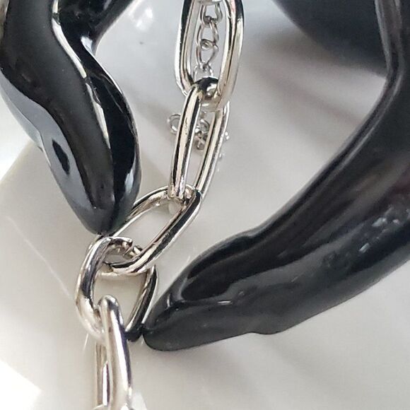 New! Zara's Night Out Glamorous Chain Link Choker Necklace - Picture 9 of 12